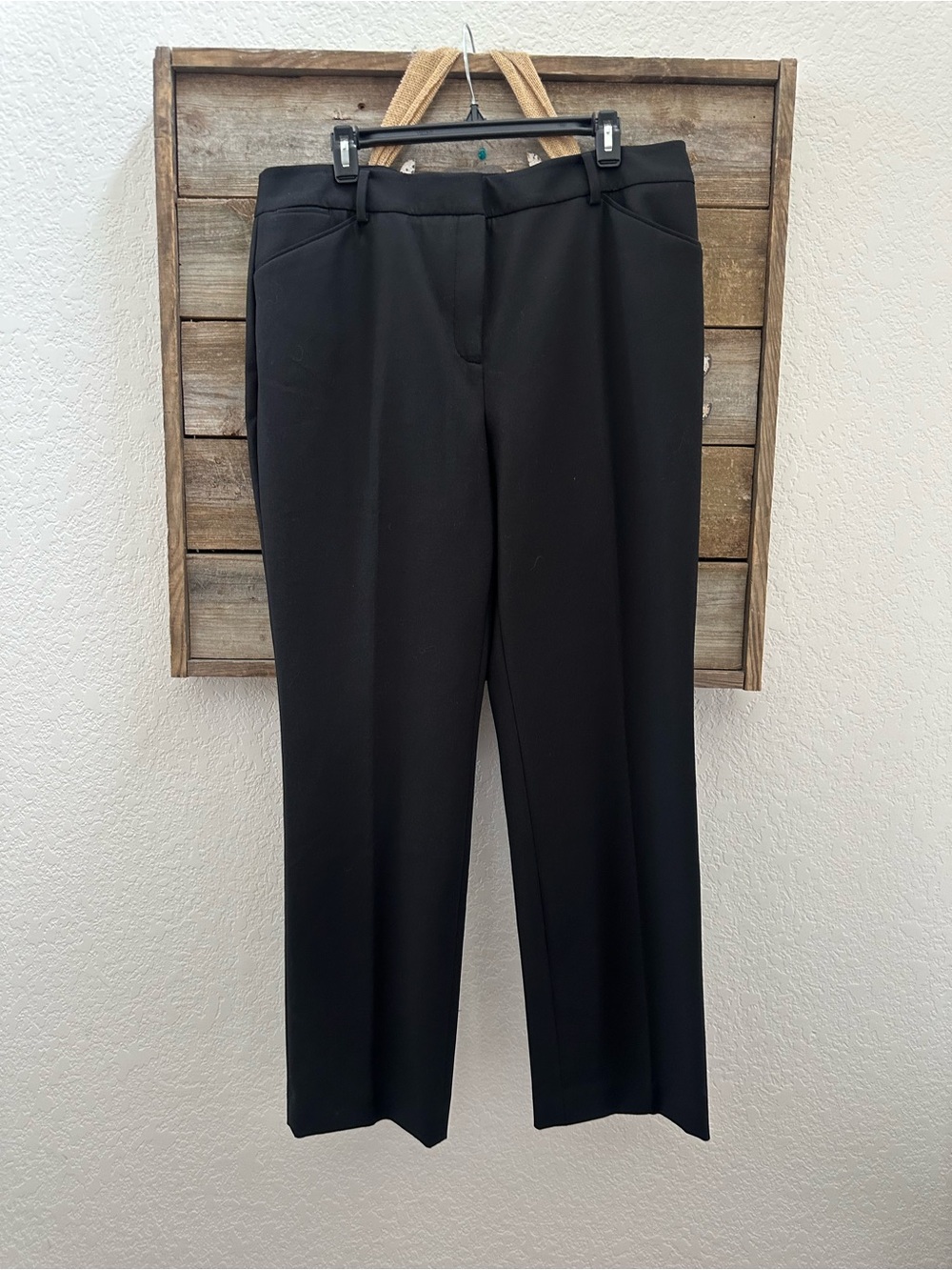 Chico’s Sophia Classic Women's Black Straight-Leg Dress Pants size 14 NWT